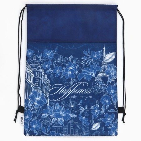 Happiness for you shoe bag, non -woven canvas, size 30 x 40 cm-3