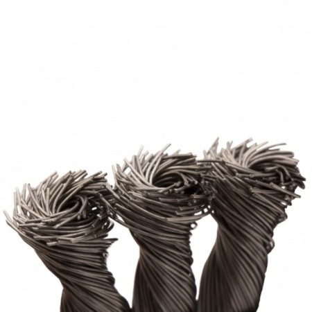 Denzel Ushm brush, 150 mm, flat, twisted stainless steel. wire 0.5 mm, landing 22.2 mm-2