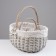 A set of baskets, 2 pcs, 40 × 30 × 20/40 cm, 28 × 21 × 14/27 cm, willow, textiles