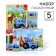 Gift set of first grader, 5 items, blue tractor
