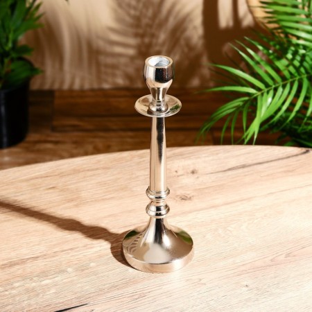 Empire aluminum candlestick per 1 candle 9.5x9.5x25 cm-2