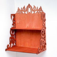 Decorative shelf, red tree, 58x46x25 cm