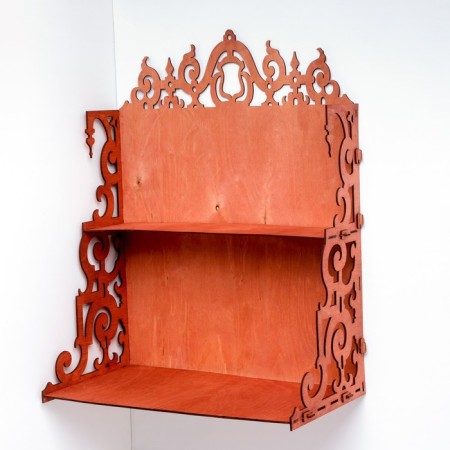 Decorative shelf, red tree, 58x46x25 cm