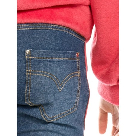Pants for girls, height 98 cm, blue color-3