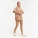 Women's costume (sweatshirt/leggings), coffee color, size 48