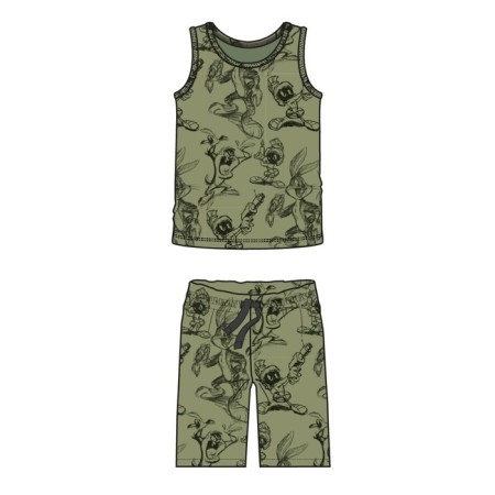Pajama for the boy PlayTode: T -shirt and shorts, height 104 cm-5