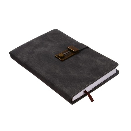 The diary is low, PVC cover, A5 format, 140 sheets in a cage, with a code lock, mix-3