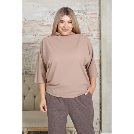 Female jumper, size 54, beige color-2