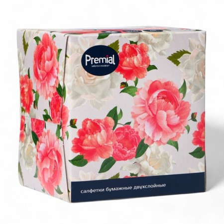 Premial napkins cosmetic 3-layer in the box non stop, 70 pcs mix-12