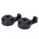 Boar-crunch on the headrest, set 2 pcs, black