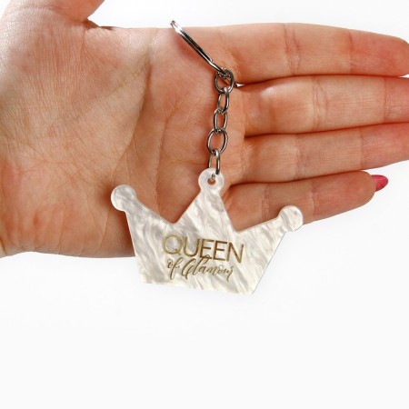 Acrylic key a keychain "Queen", 3.8 x 6 cm-5