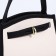 Bag Cross-Bodi with a zipper, white/black color