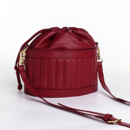 Cross-Bodi bag, cord department, burgundy color-2