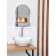 Mirror "Viva Hellas", snow-white color