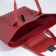 Bag Women's Tout with zipper, burgundy color