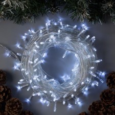 Garland “thread” 20 m, IP20, transparent thread, 200 LED, white glow, 8 modes, 220 V