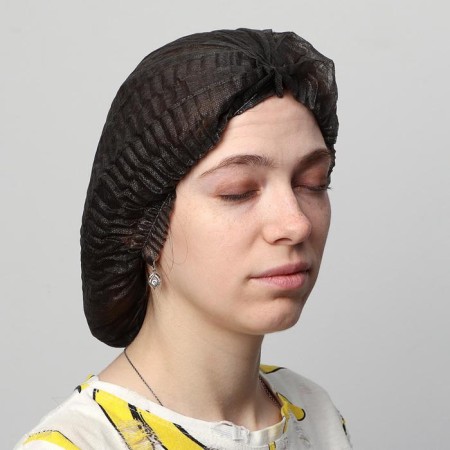 Hat medical Charlotte 10 g/m2 Black rr 54-65 cm spandbond 100 pcs/un