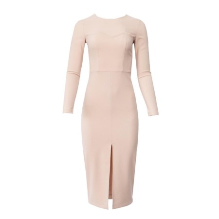 Women's dress Midy Mist, size 50, beige color-8