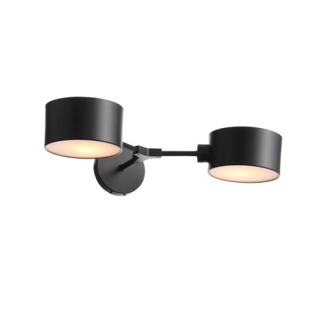 Wall lamp EVOLUCE. Sle183401-02. Gemento. 2x60 W, E14, 51x12 cm, black color