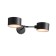 Wall lamp EVOLUCE. Sle183401-02. Gemento. 2x60 W, E14, 51x12 cm, black color