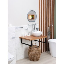 Verona bathroom set, metallic color