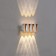 Facade lamp "Elegant", FSD-041, 8 W, 3000K, 4 rays, IP65, 220 V, plastic, white