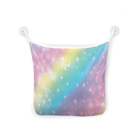Organizer in a bathtub on the suction cups "Rainbow Lights", for storing toys and trifles, size 33x39 cm-2