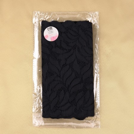 Lace elastic fabric, 185 mm × 2.7 ± 0.5 m, black color-3