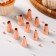 A set of pastry troops, 1.8 × 3 cm, 9 pcs, copper color