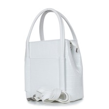 Female bag, artificial leather, cm, milk