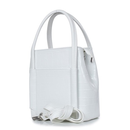 Female bag, artificial leather, cm, milk
