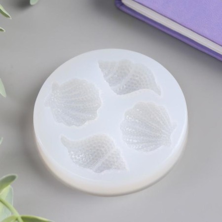 Mold Silicon "Sea shells" 4 items 1.2x7x7 cm-1