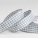Decorative tape "Goose foot", 25 mm, 9 ± 0.5 m, gray/white color