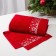 Trick Lovelife towel "Stars", 30x60 cm, red color