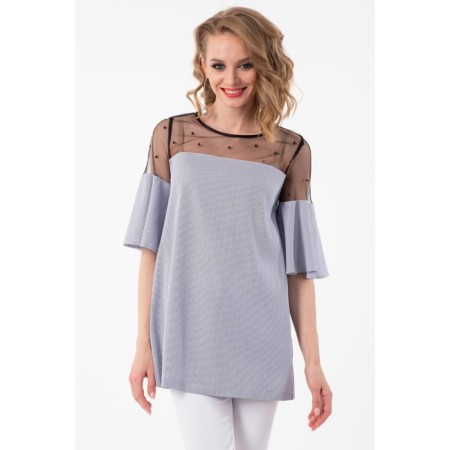 Female blouse, size 42, gray color