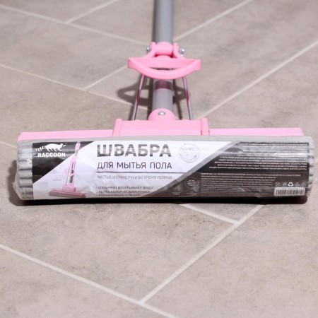 PVA floor washing with a Raccoon telescopic handle, with a double roller, 27 × 78.2 (120) cm-3