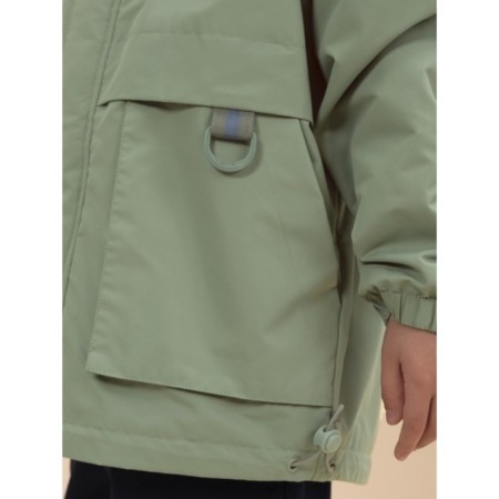Windbreaker for boys, height 134 cm, green color-12