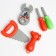 Set of builder "Suitcase" in a bag with game tools, transformers