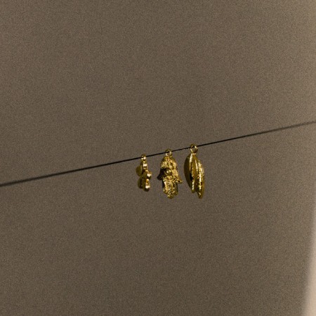 Suspension "Flower" miniature, set 10 pcs., Color gold-2