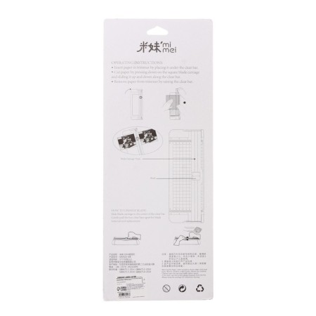 A4 paper roller cutter, up to 3 sheets, safe blade, cut length 320 mm, in a package, mix-7