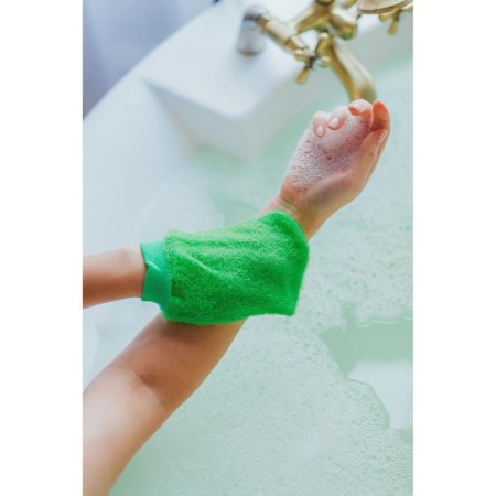 Washcloth - mittens of the massage share "hard", color mix-1