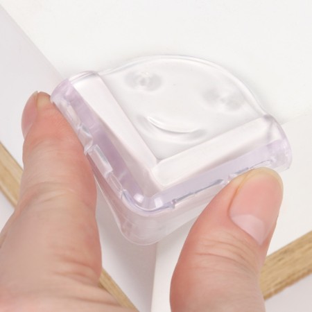 Protective overlays on the corners of the "muzzle", set of 4 pcs., Transparent, crumb I-7