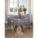 The tablecloth “Ethnic Flower Pattern”, Round, Saten, D = 150 cm