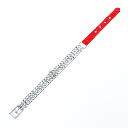A metal collar weaved with a nylon insert, 60 cm x 3 mm-3