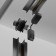 The internal corner connector for the built-in track system Technical TRA084CT-12B, 4.6x4.6x6.5 cm, black color is black