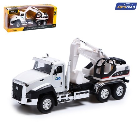 Metal “crane” truck, inertia, doors, light and sound are opened