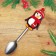 New Year's set for creativity. A spoon for decor with polymer clay “New Year! Penguin in a scarf "