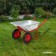 Construction wheelbarrow, 2 pneumatic fires, cargo/n 320 kg, volume of 110 liters, galvanized body 0.8 mm, Greengo