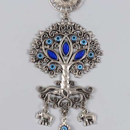 Suspension from the evil eye "Tree with elephants" 26 cm-1