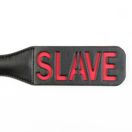 Шлёпалка, БДСМ аксессуар Оки-Чпоки SLAVE , 38 х 5 см, PVC, чёрный-3